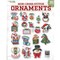 Leisure Arts Mini Cross Stitch Ornaments - Cross stitch pattern kits including 160 Christmas cross stitch ornaments to design, Stockings, animals, nativity scenes, snowmen, and more